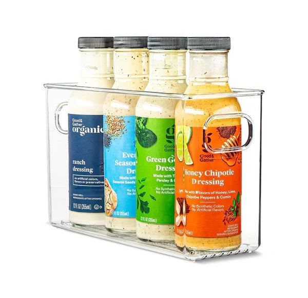 Clear Fridge and Pantry Storage Bins