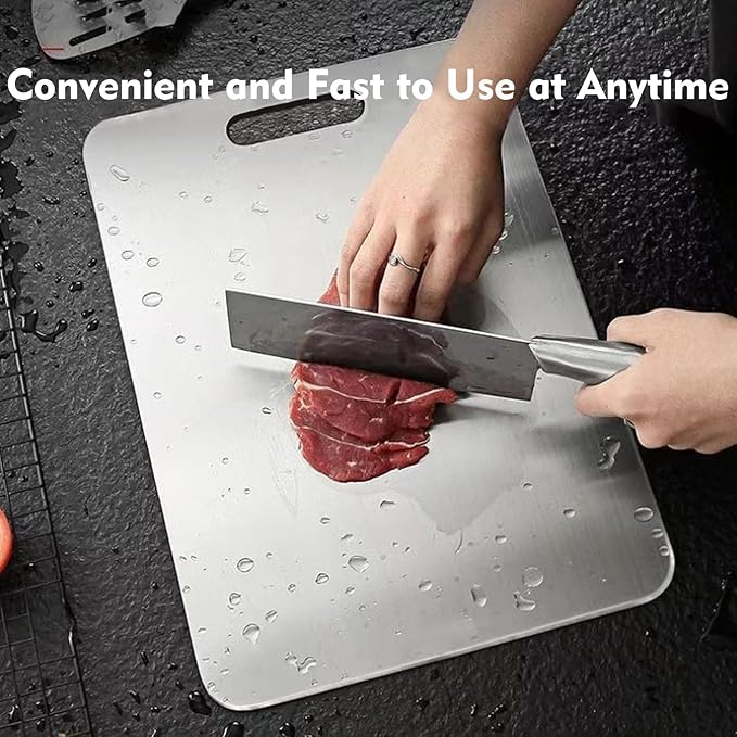 Titanium Cutting Board - 2 pack Titanium Cutting Boards for Kitchen,Double Sided Titanium Cutting Mat,Non Stick Chopping Board Easy to Clean(11.81 * 17.91in)