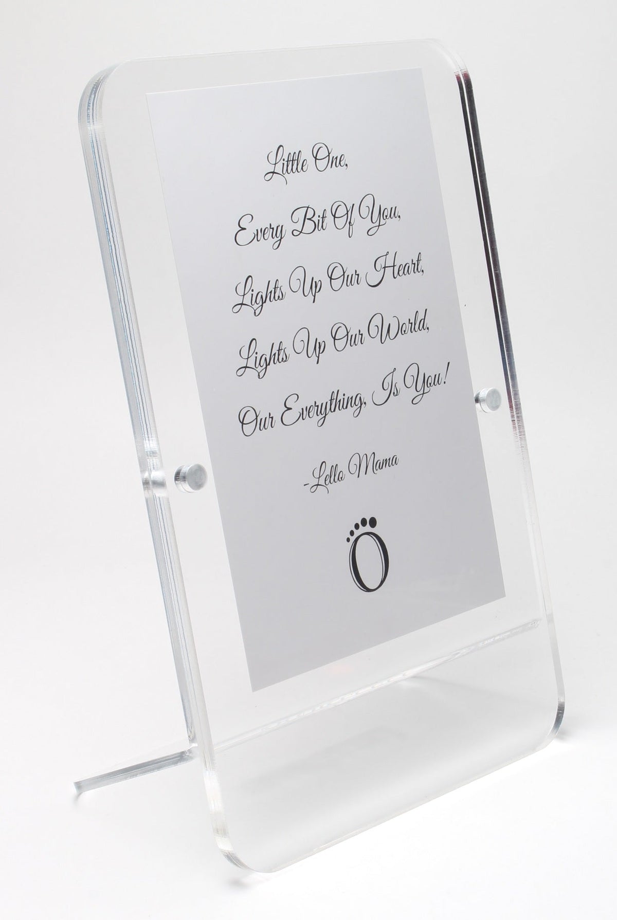 LELLOBABY™ - Acrylic Picture Frame Double Clear (For 4" x 6" Vertical Photos)