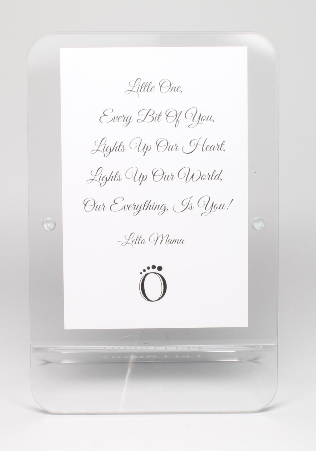 LELLOBABY™ - Acrylic Picture Frame Double Clear (For 4" x 6" Vertical Photos)