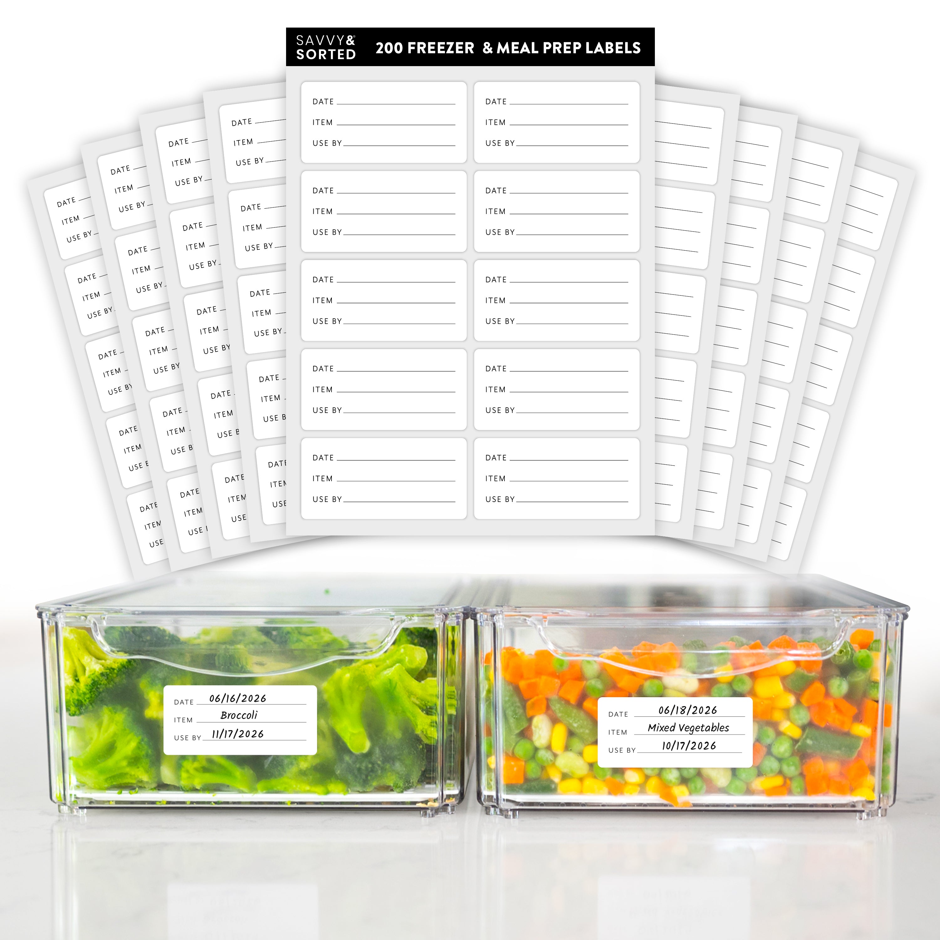 Meal Prep and Freezer Food Labels