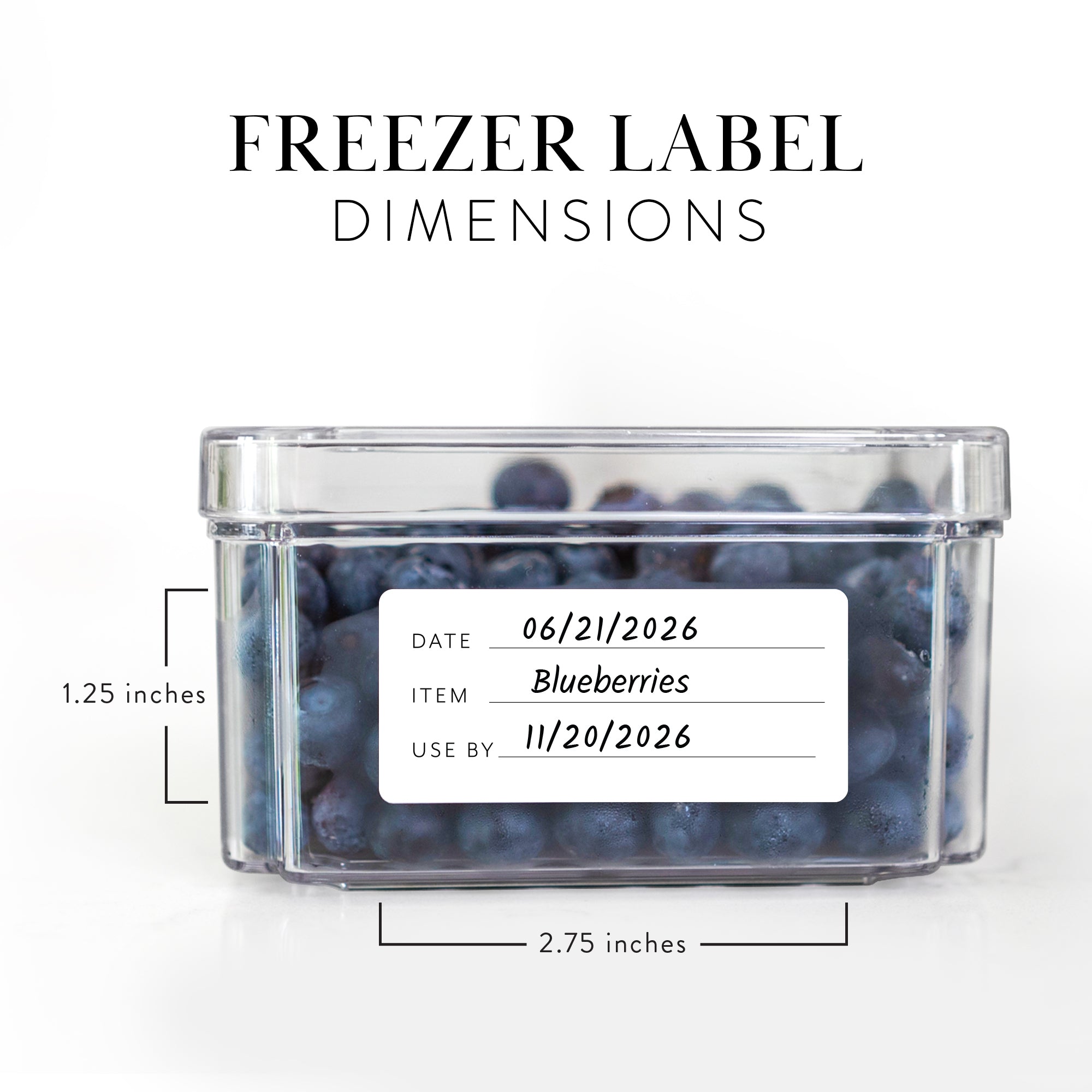 Meal Prep and Freezer Food Labels