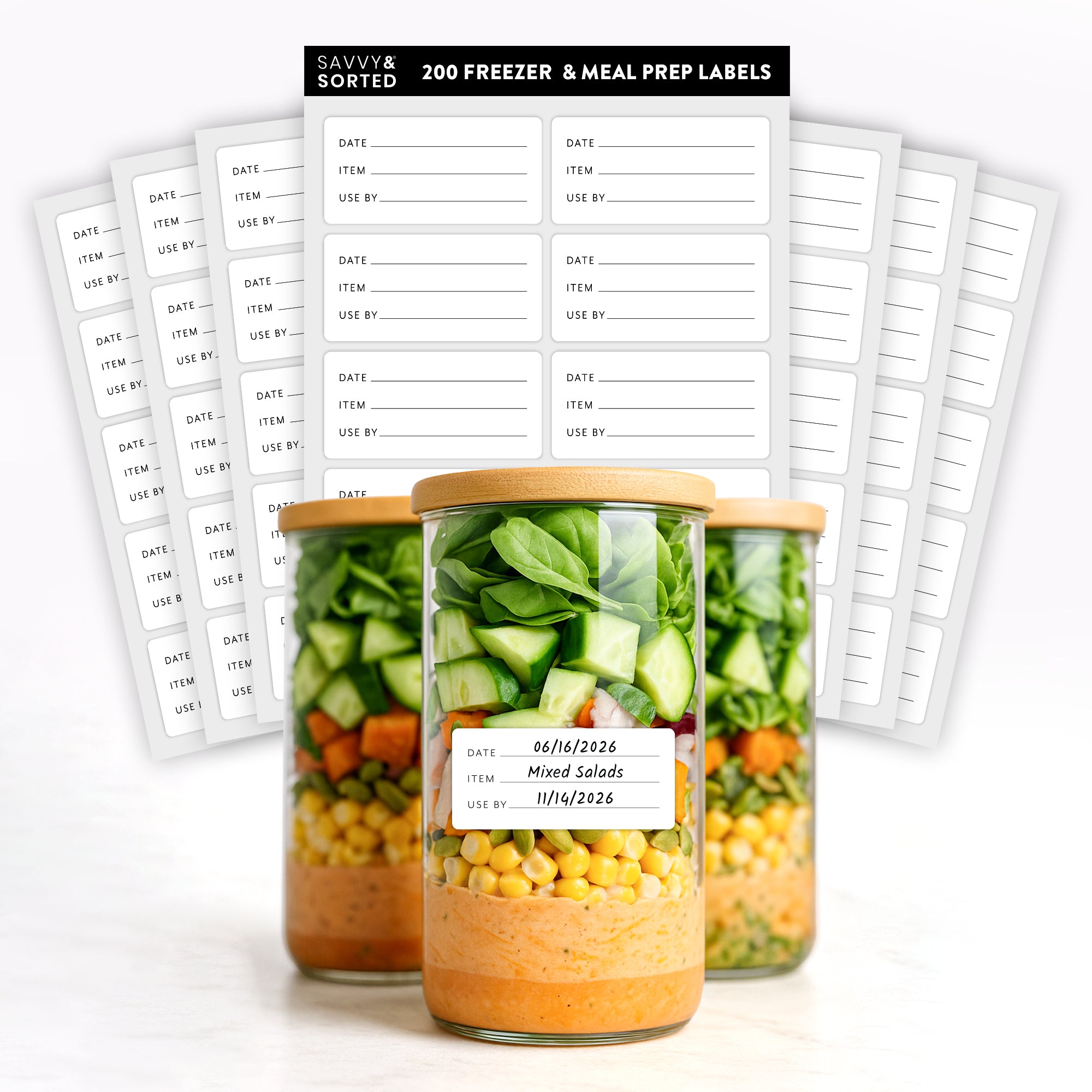Meal Prep and Freezer Food Labels