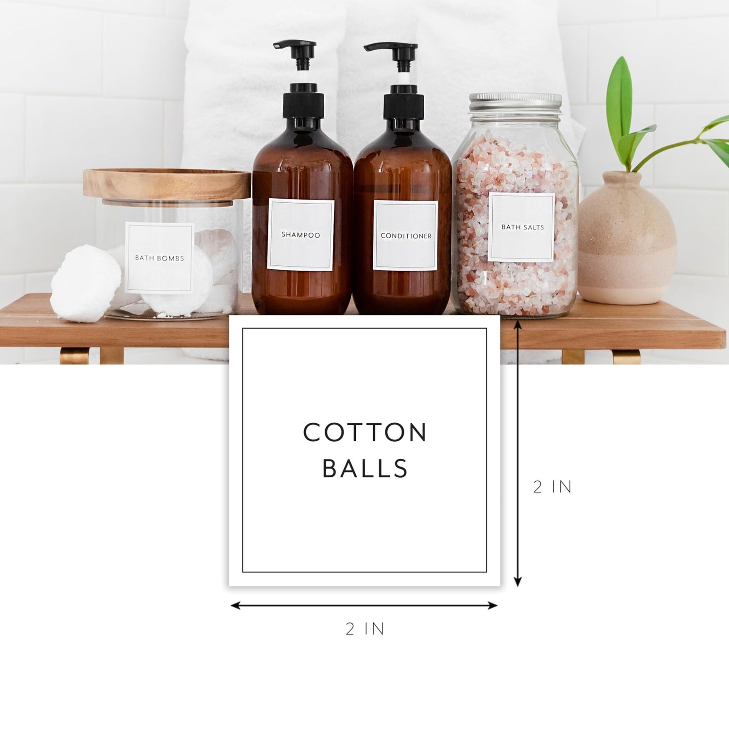 Bathroom & Laundry Labels for Jars - Savvy & Sorted