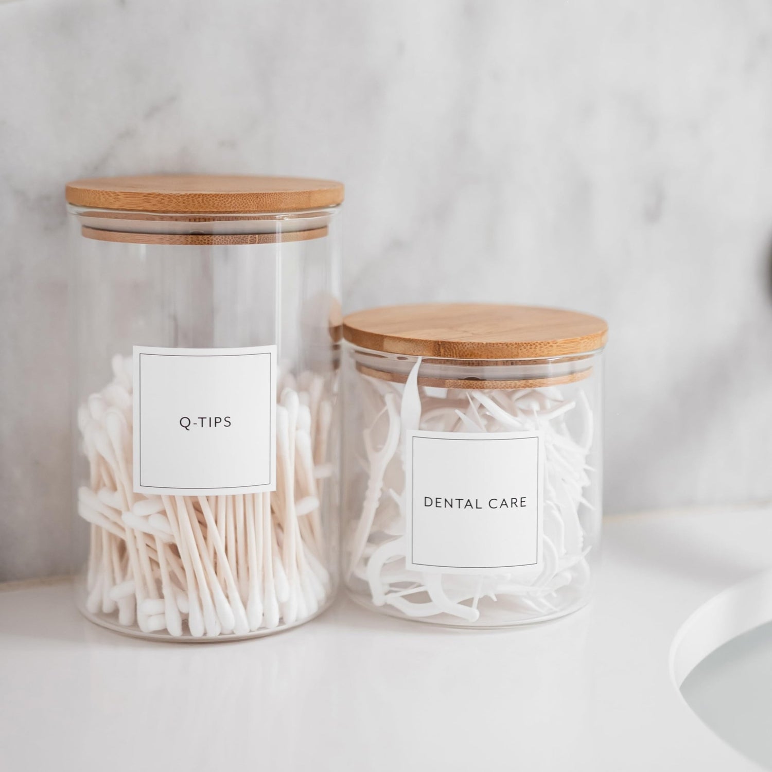 Bathroom & Laundry Labels for Jars - Savvy & Sorted