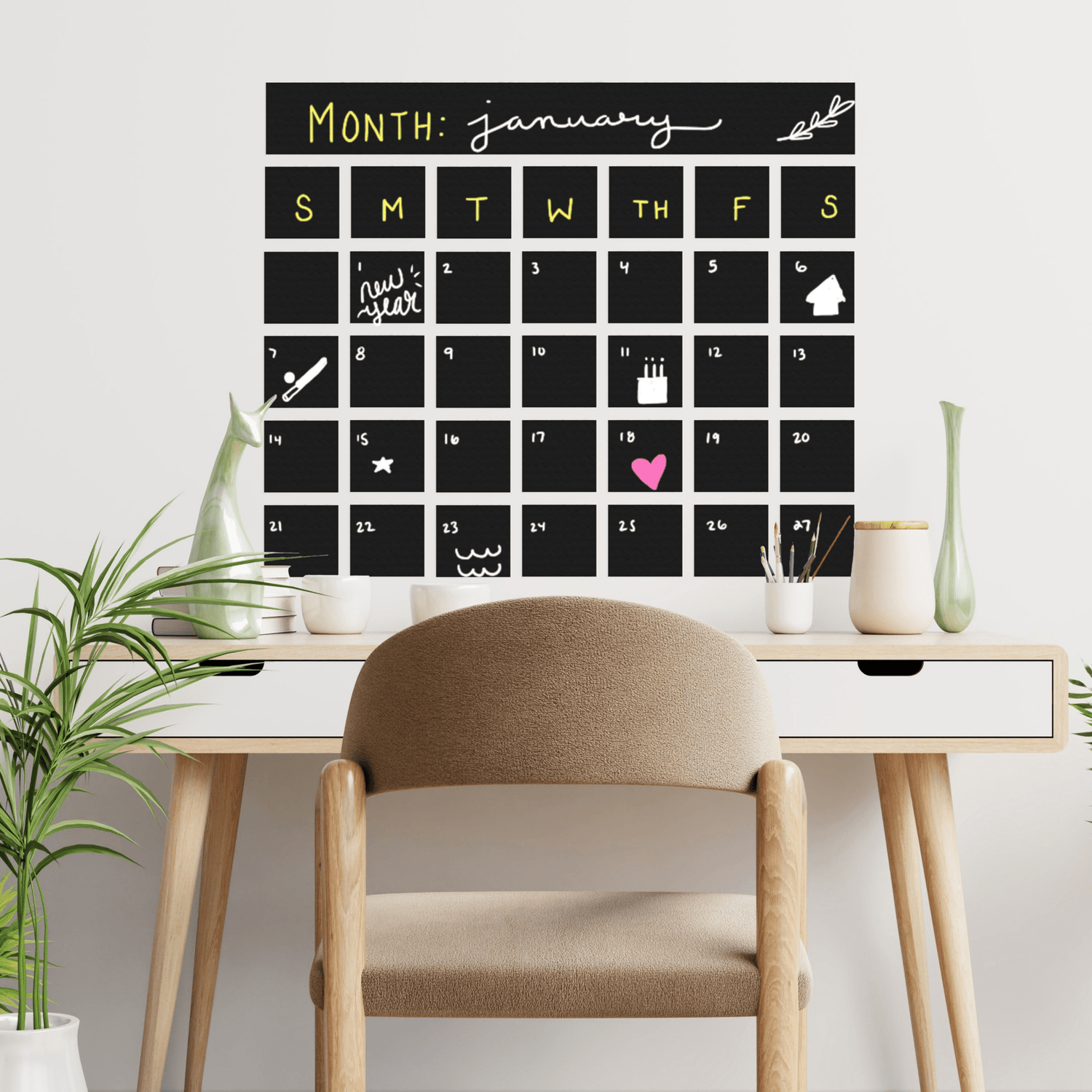 Black Chalkboard Contact Paper Roll - Savvy & Sorted