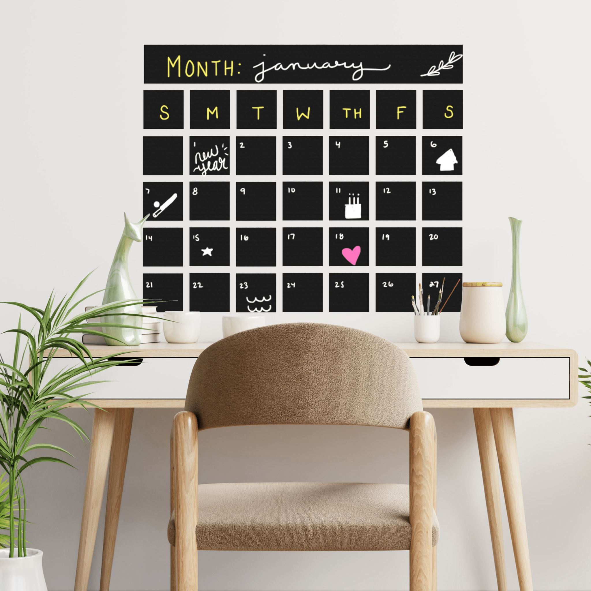 Black Chalkboard Contact Paper Roll - Savvy & Sorted