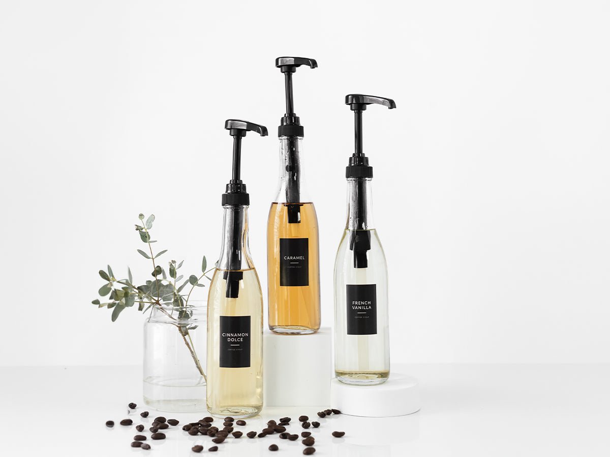 Black Minimalist Coffee Station Labels - Savvy & Sorted