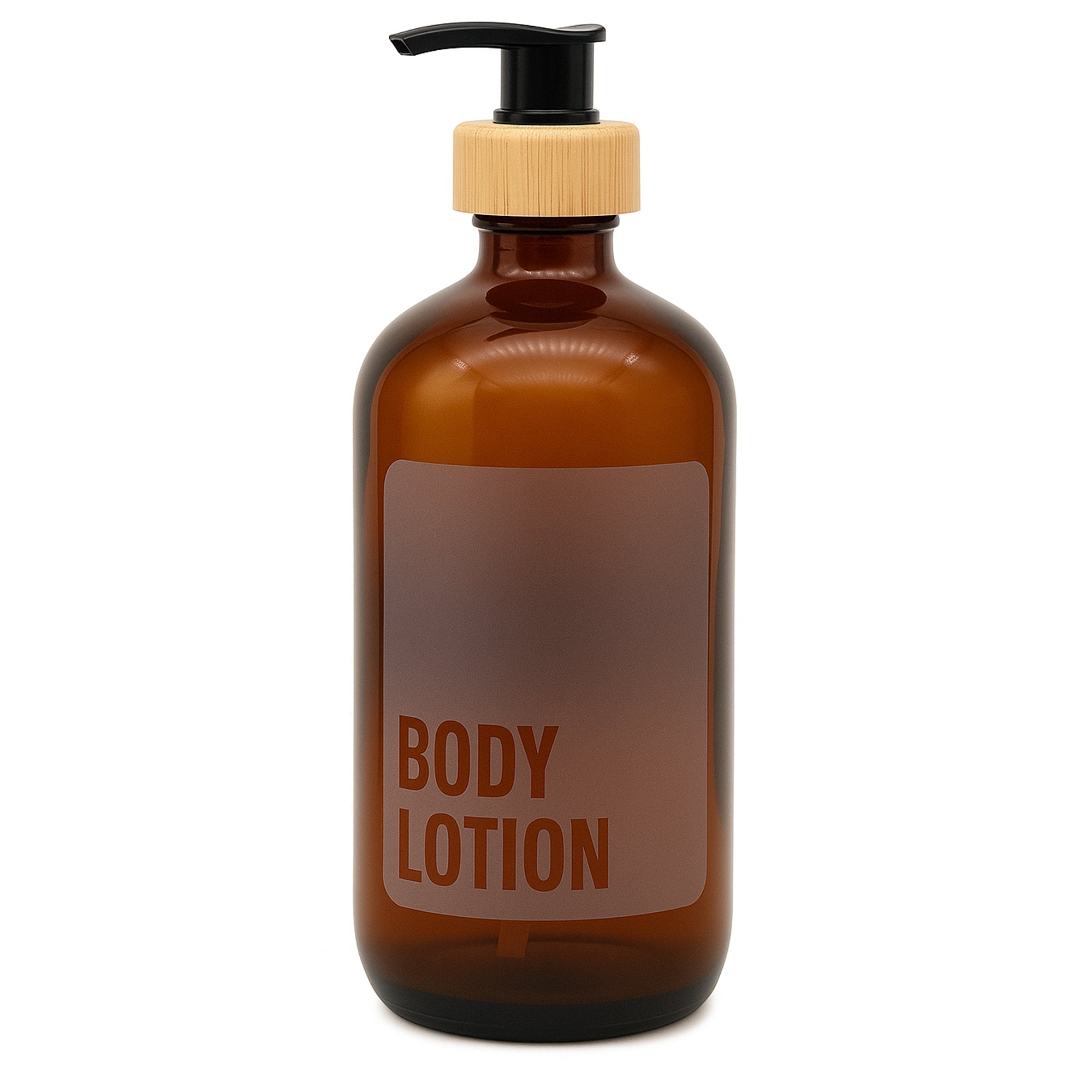 Body Lotion Glass Amber Bottle 500ml - Savvy & Sorted