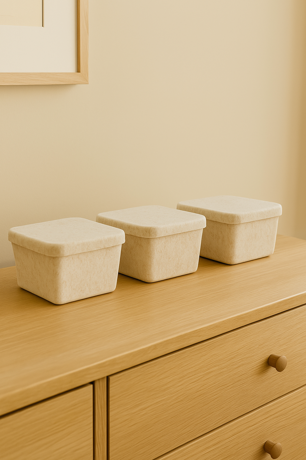The Sculpted Bin - Petite with Lid