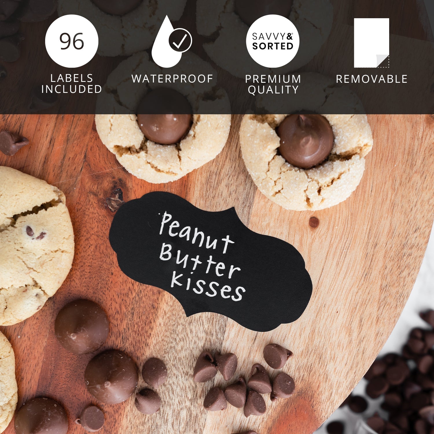 Chalkboard Labels with Chalk Marker Set - Savvy & Sorted