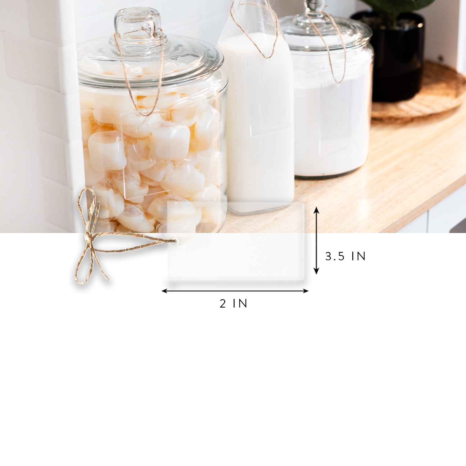Clear Basket Tags - Savvy & Sorted