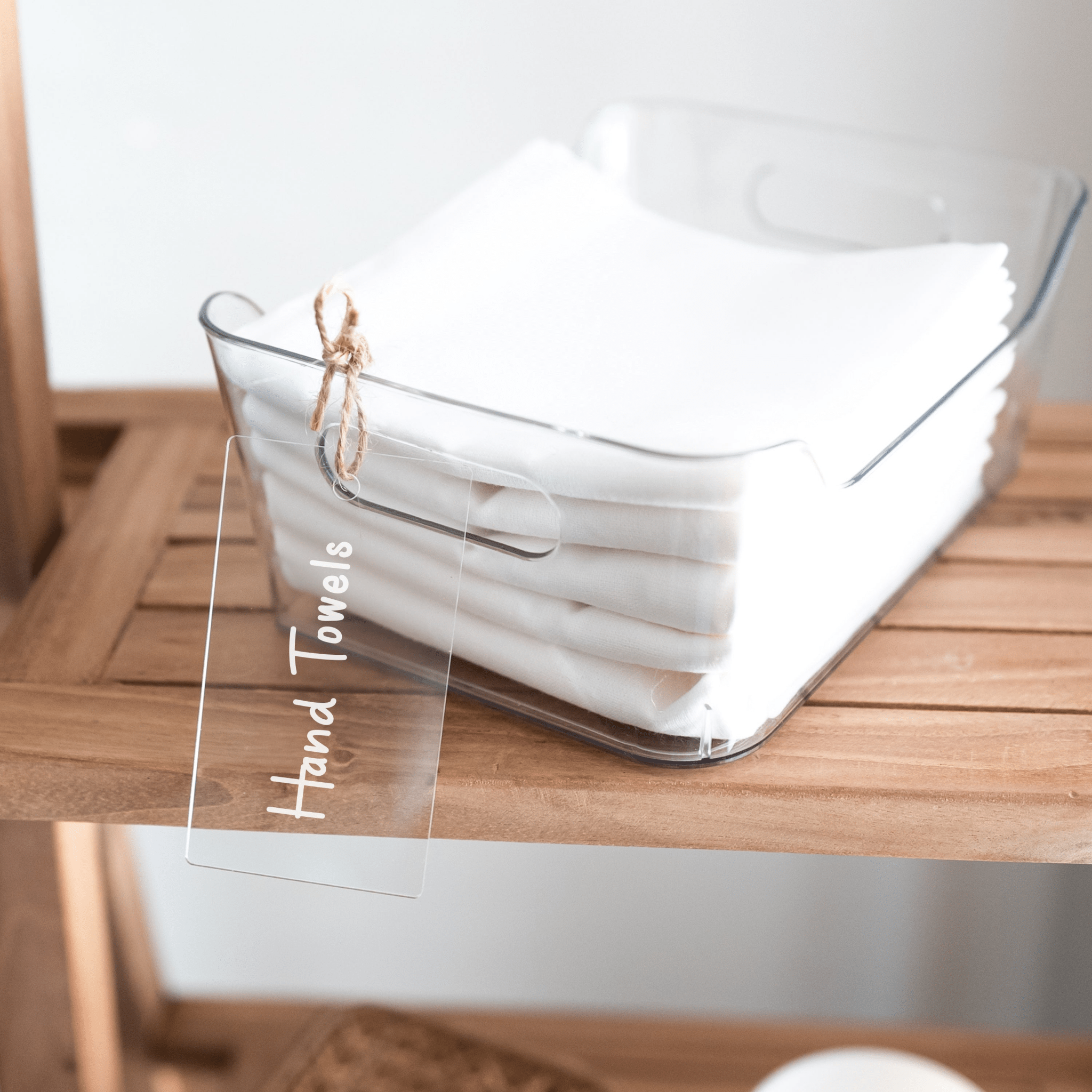 Clear Basket Tags - Savvy & Sorted