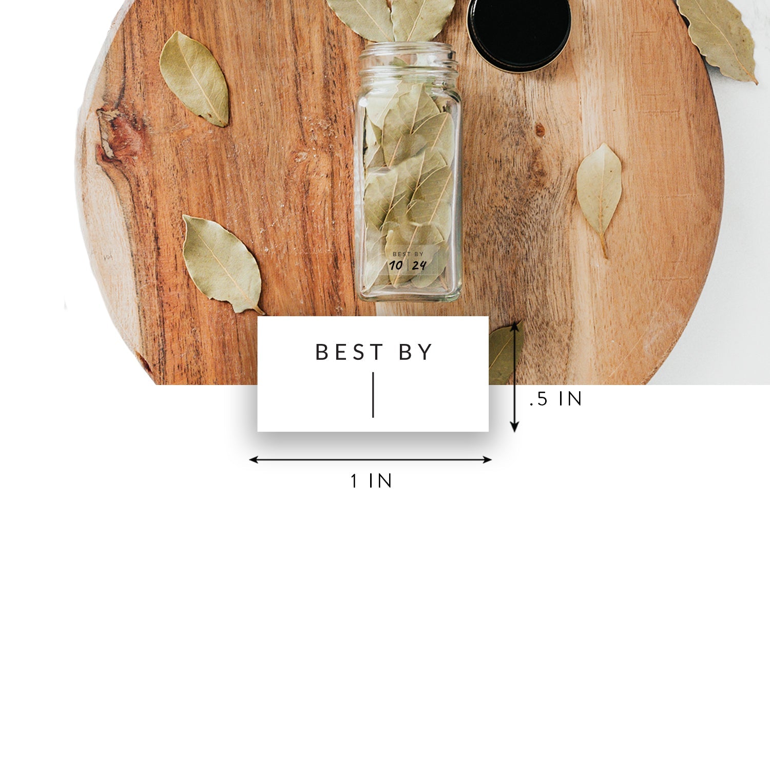Clear Expiration Labels - Savvy & Sorted