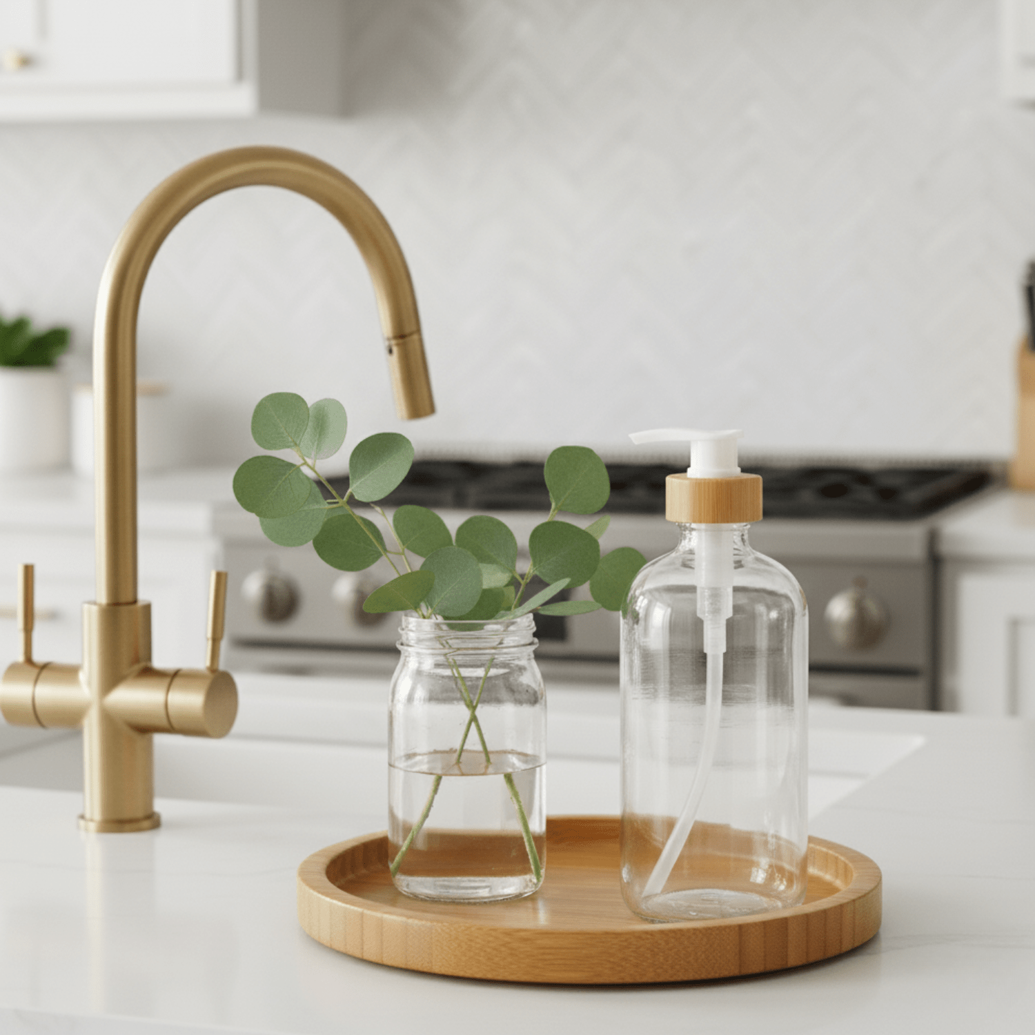 Clear Glass Bottle with Pump Dispenser 500ml - Savvy & Sorted