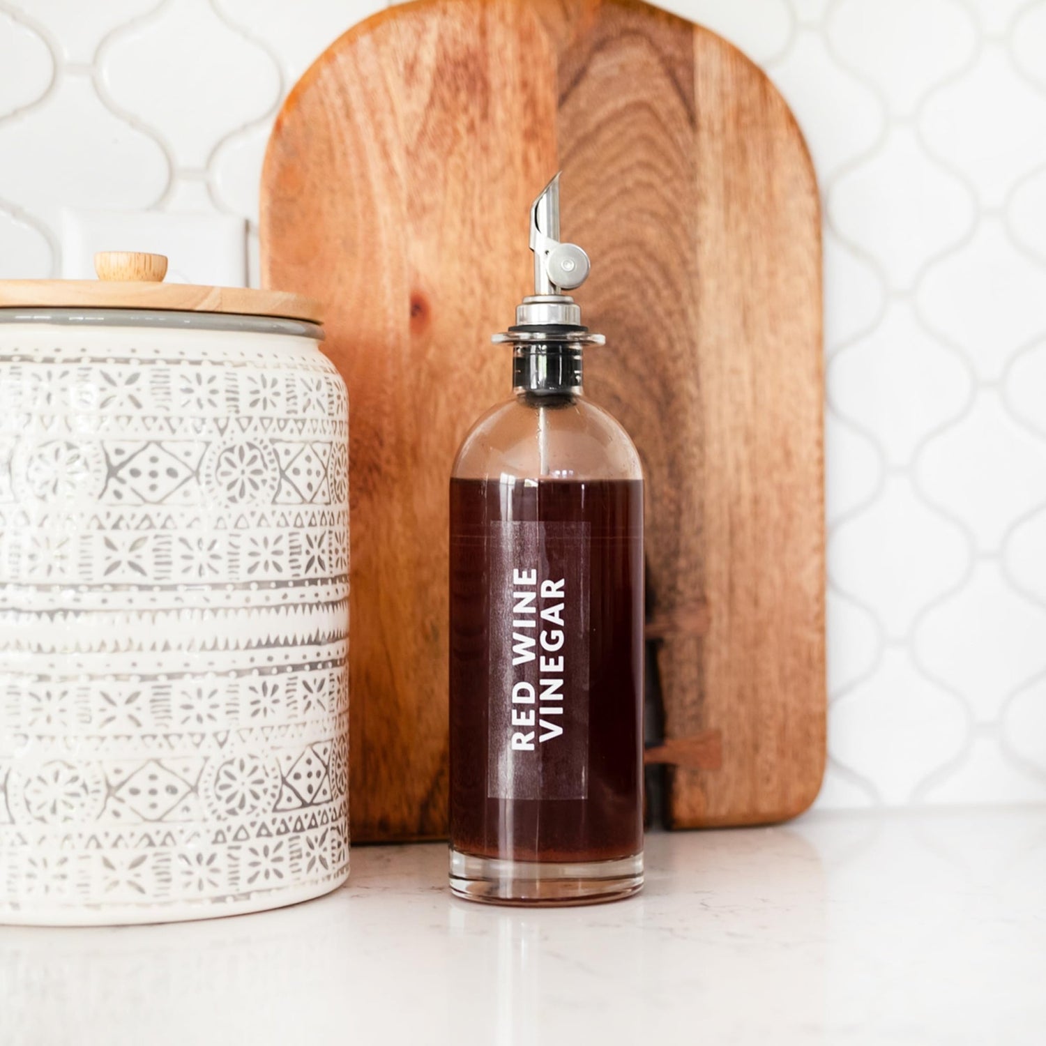 Clear Oil Vinegar Condiment Labels - Savvy & Sorted