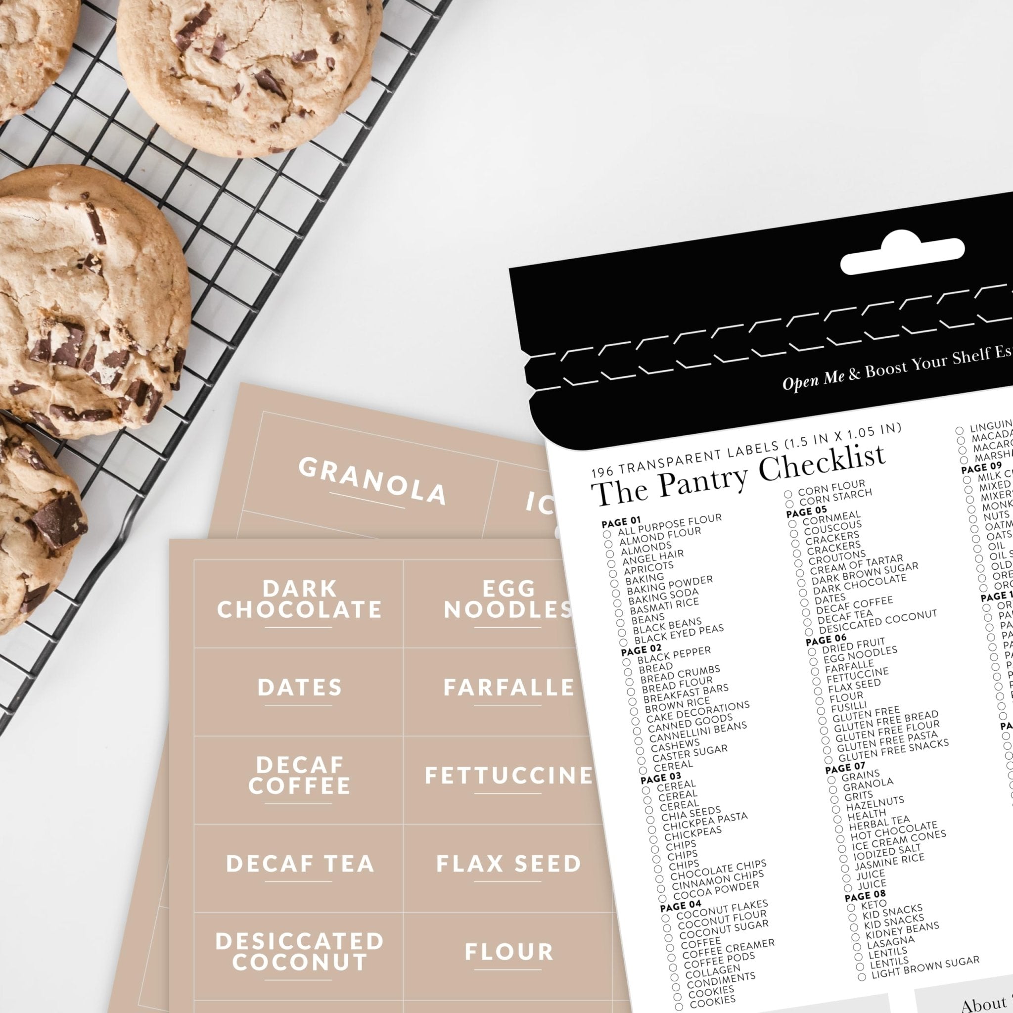 Clear Pantry Labels - Savvy & Sorted