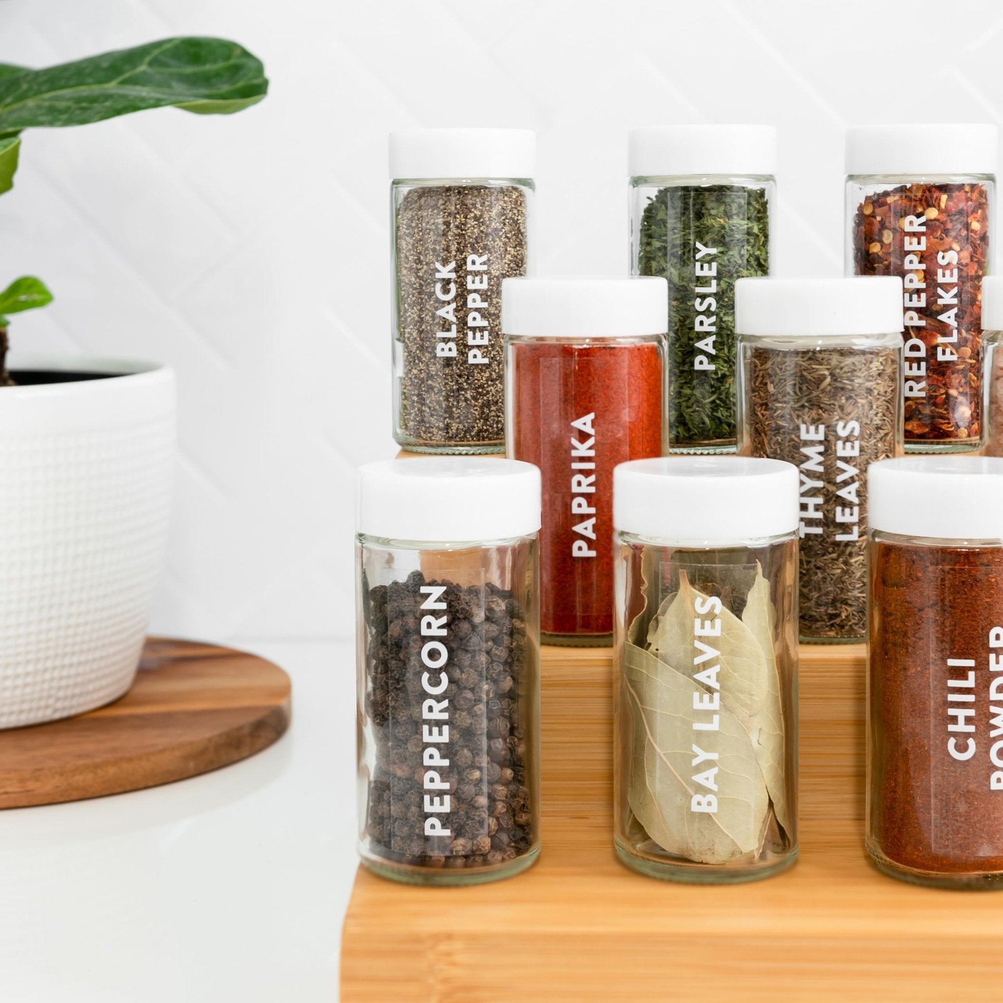 Clear Spice Labels - Savvy & Sorted