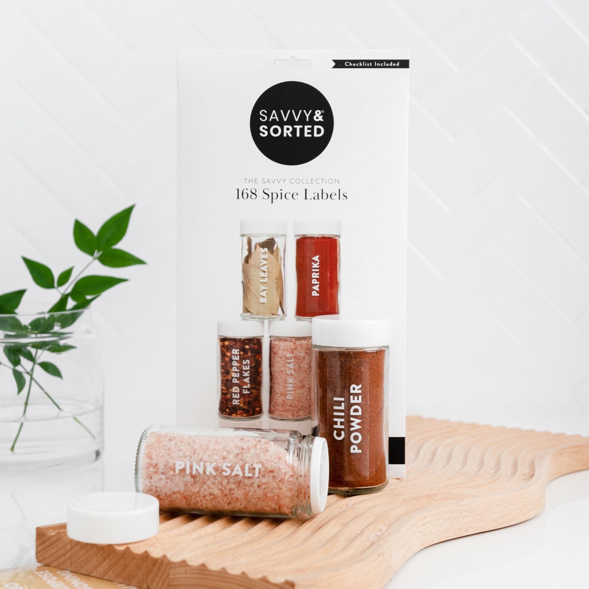 Clear Spice Labels - Savvy & Sorted