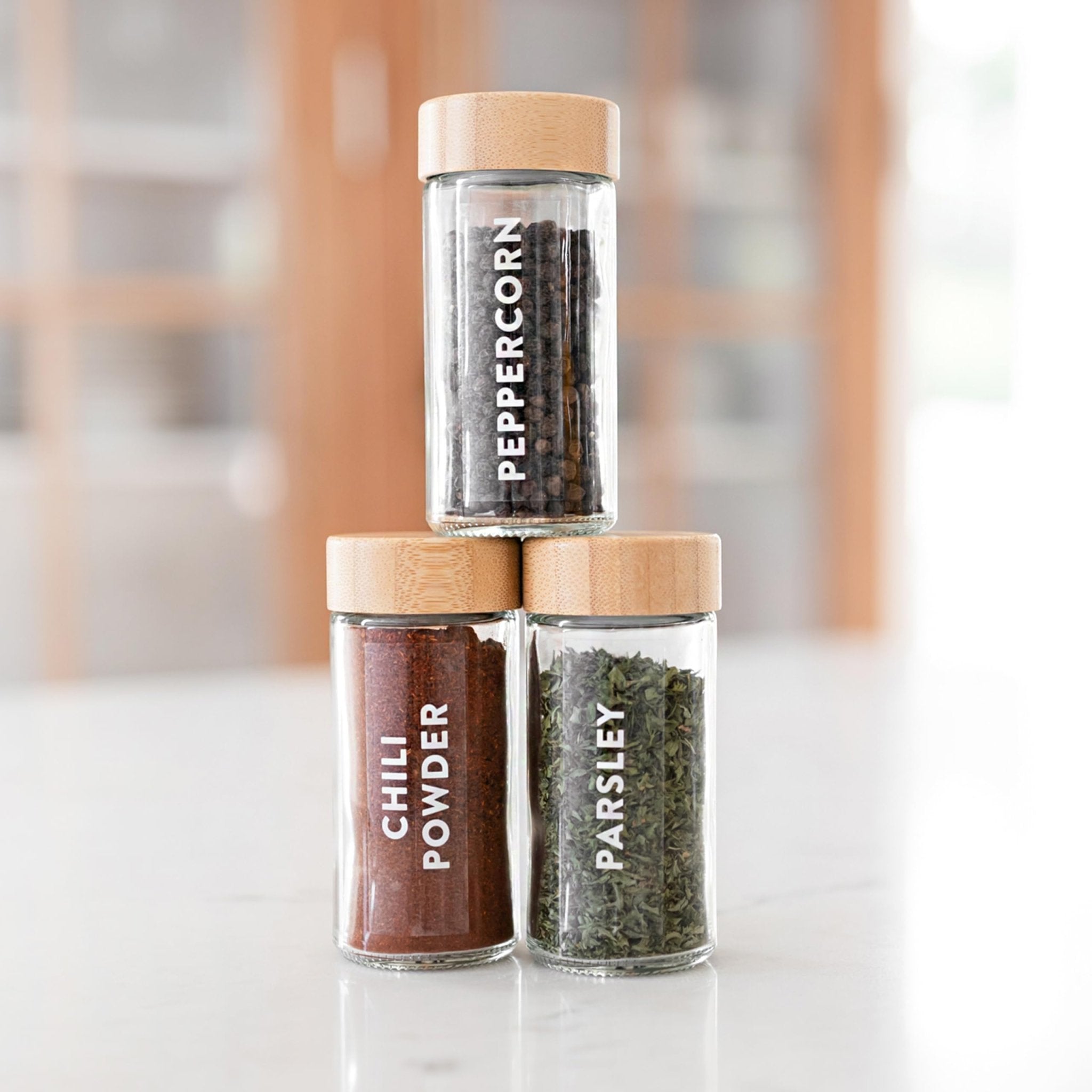 Clear Spice Labels - Savvy & Sorted