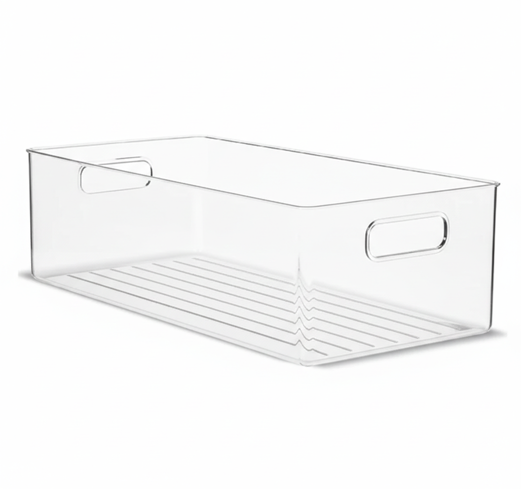 Clear Fridge and Pantry Storage Bins