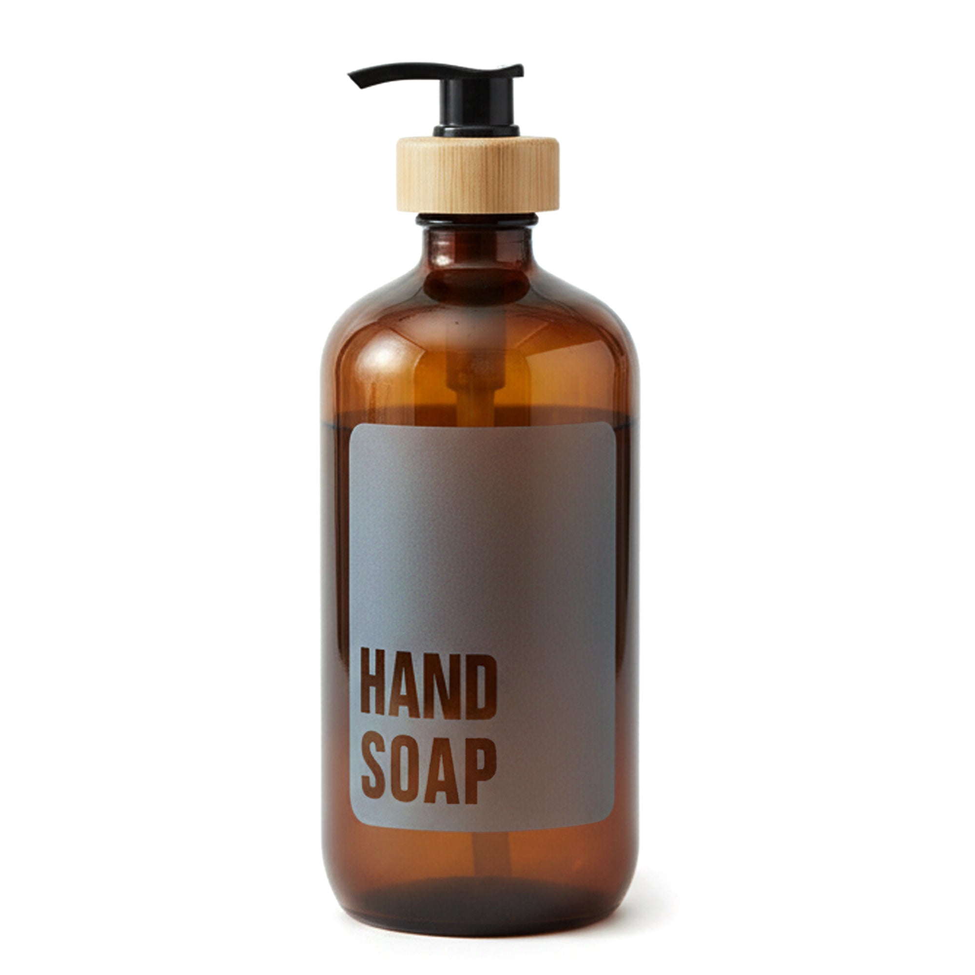 Hand Soap Glass Amber Bottle 500ml - Savvy & Sorted