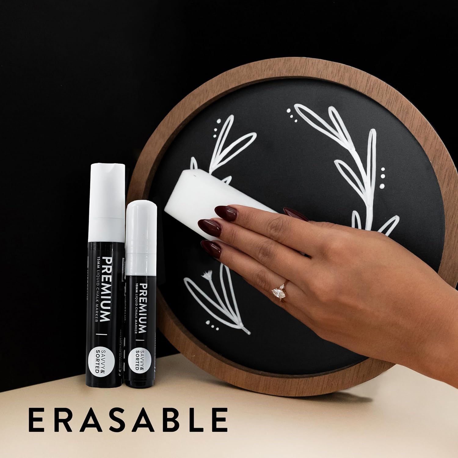 Large White Chalk Markers - 10mm & 15mm - Savvy & Sorted