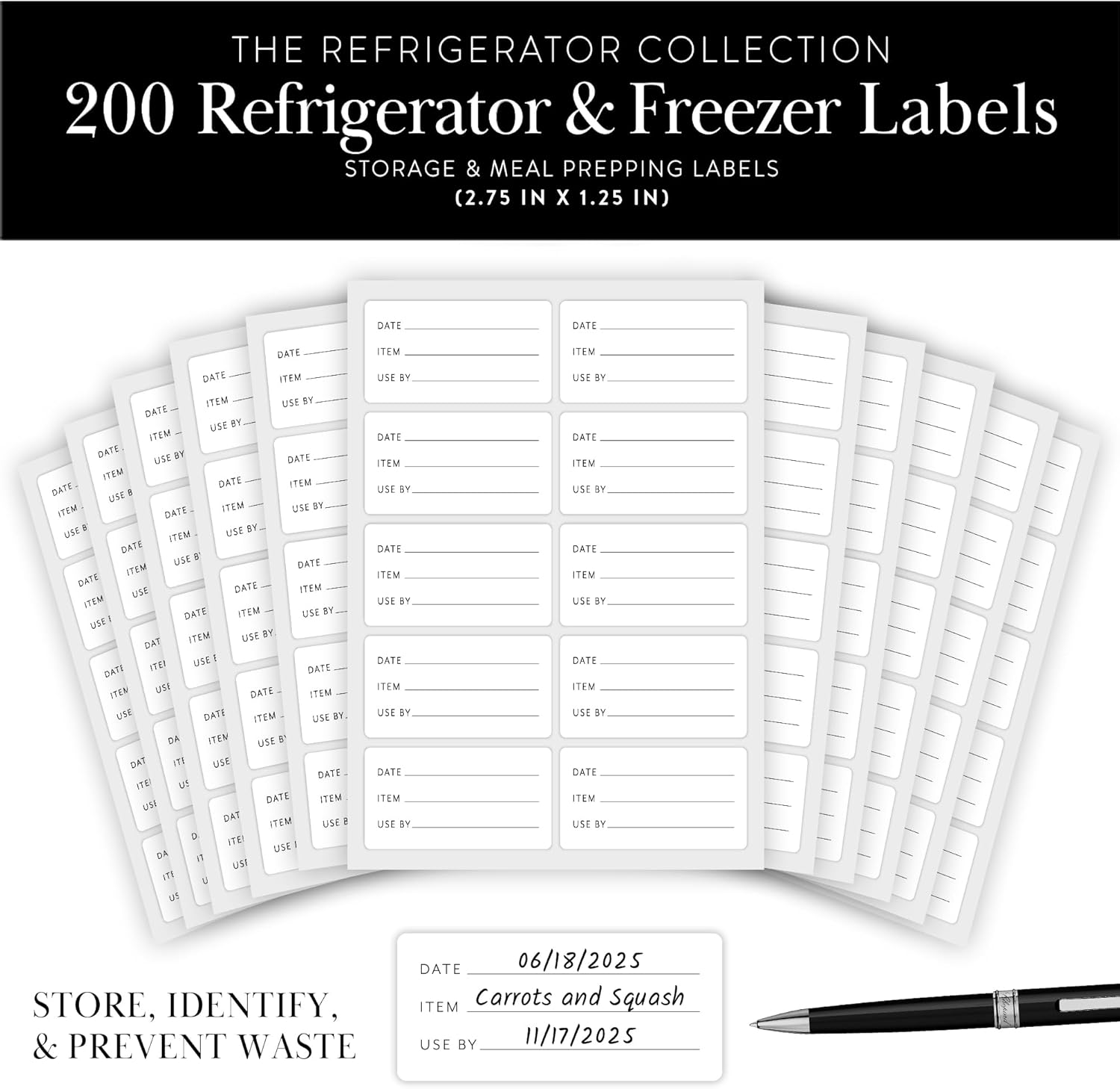 Meal Prep and Freezer Food Labels - Savvy & Sorted