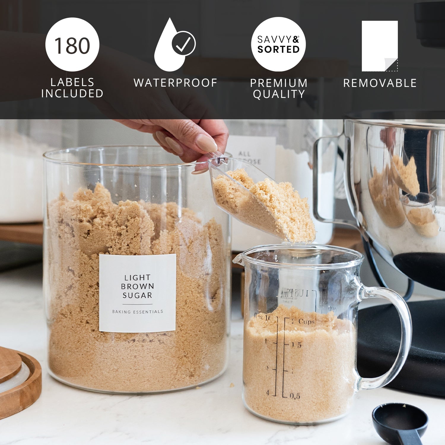 Minimalist Pantry Labels - Savvy & Sorted