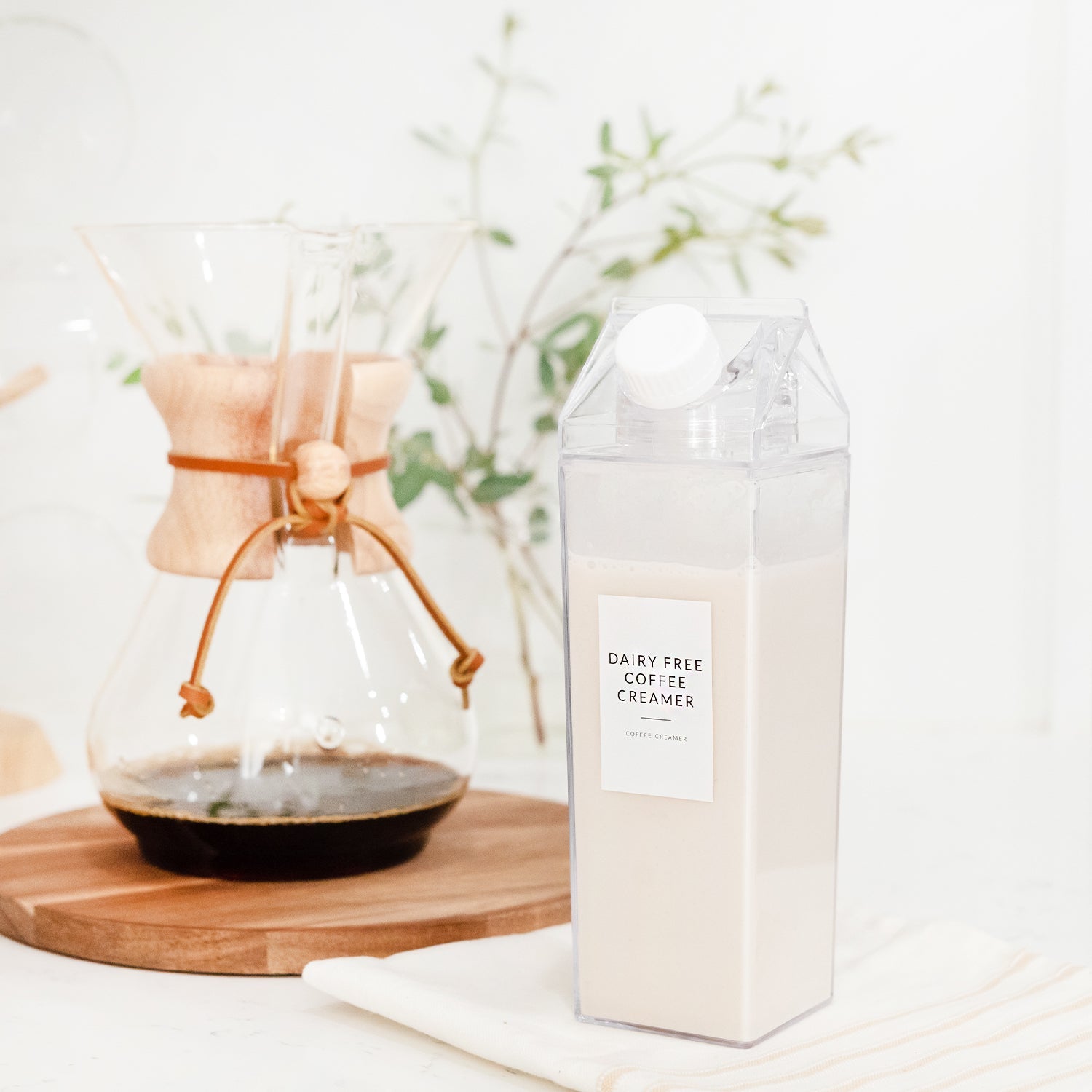 White Minimalist Coffee Station Labels - Savvy & Sorted