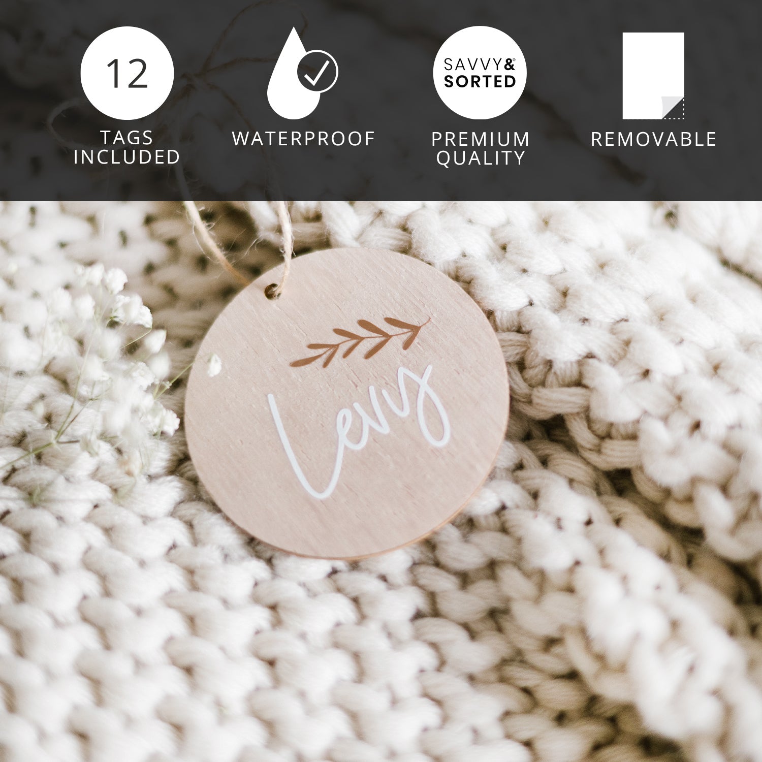 Wood Tags - Savvy & Sorted