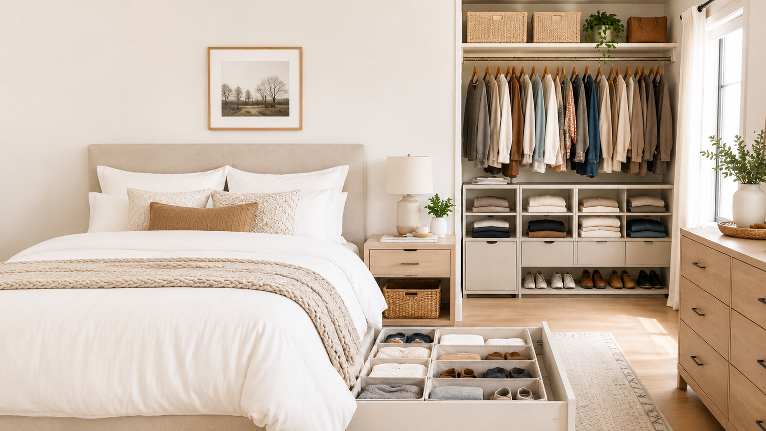how to organize your bedroom