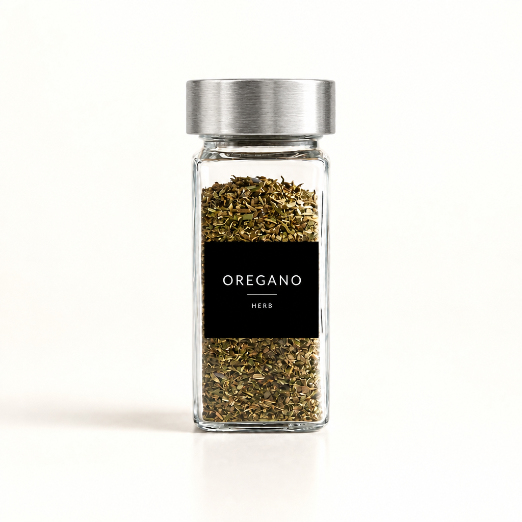 1 pk Rectangle Spice Jar with Silver Lid