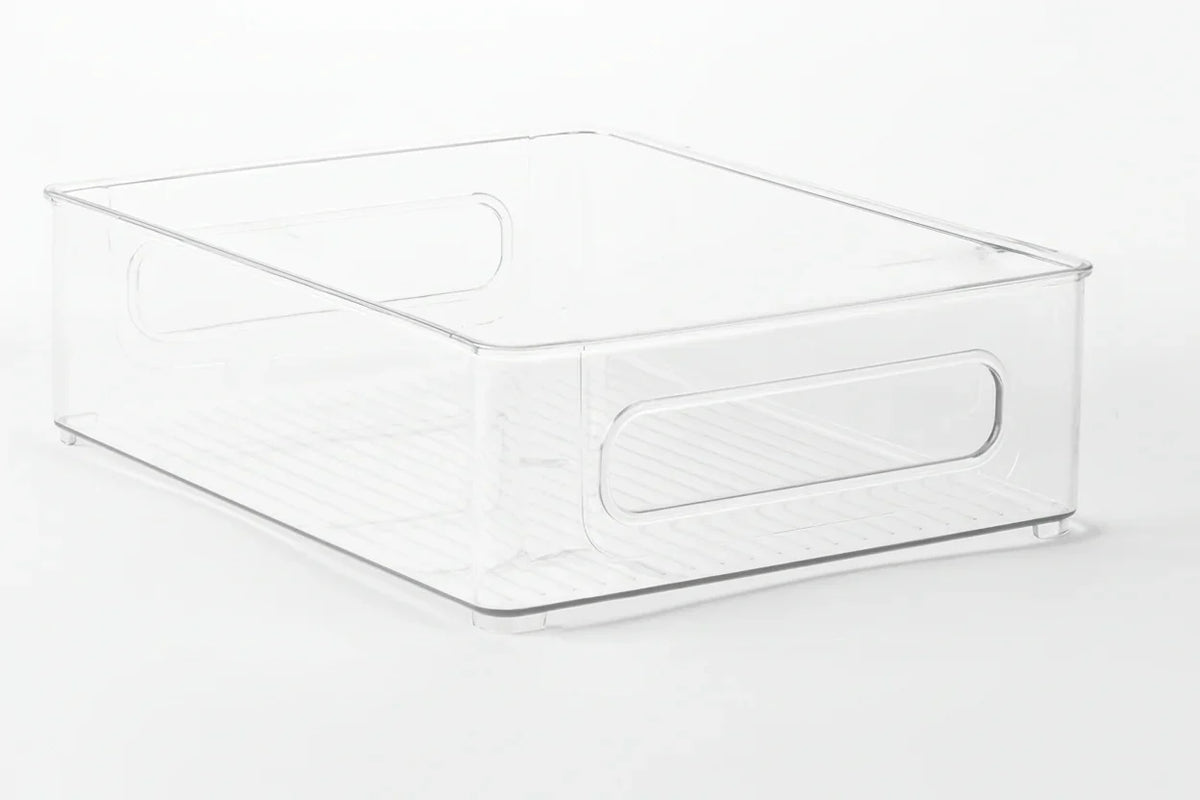 Clear Fridge and Pantry Storage Bins