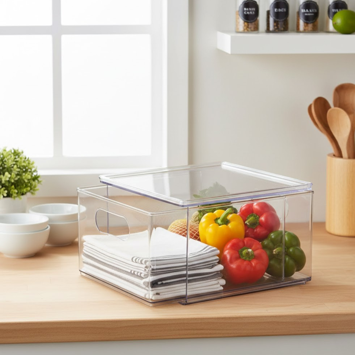Clear Multi Use Bins