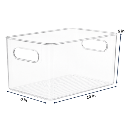 Clear Fridge and Pantry Storage Bins
