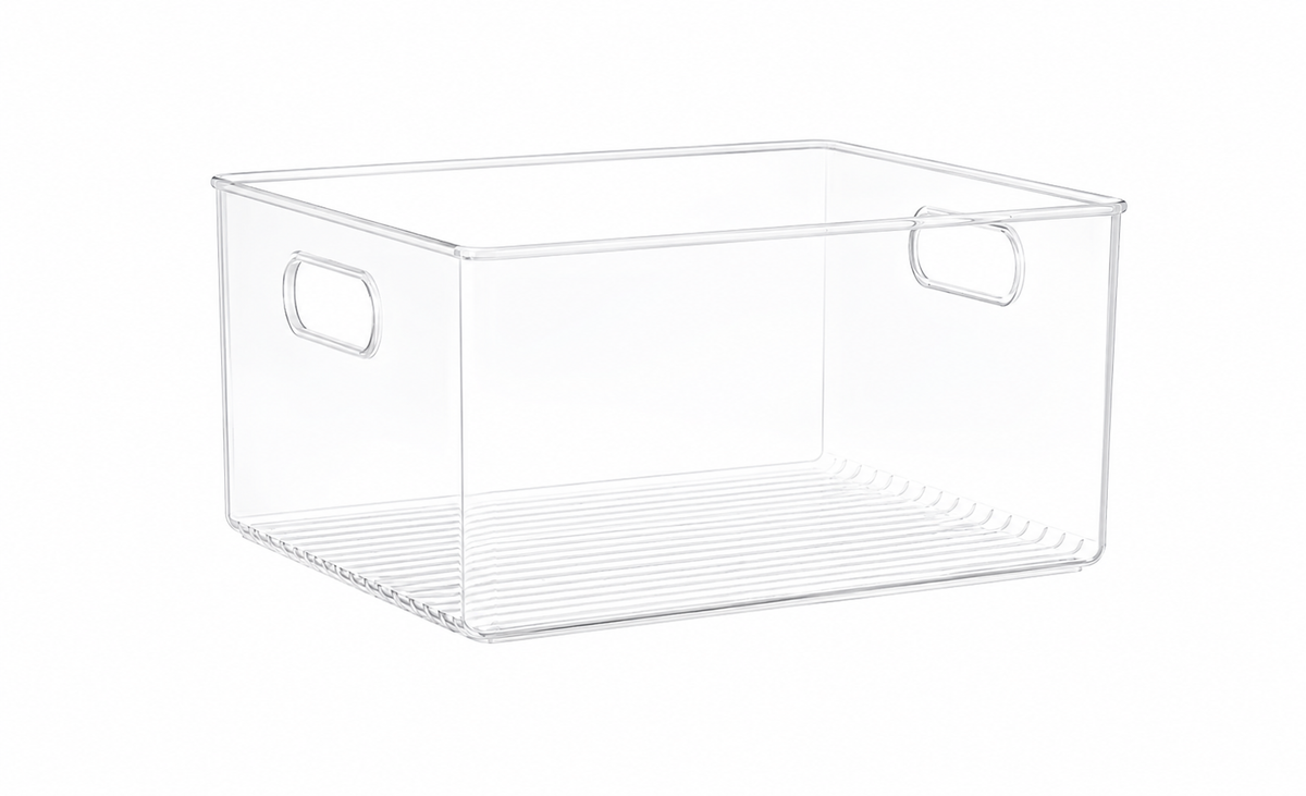 Clear Fridge and Pantry Storage Bins