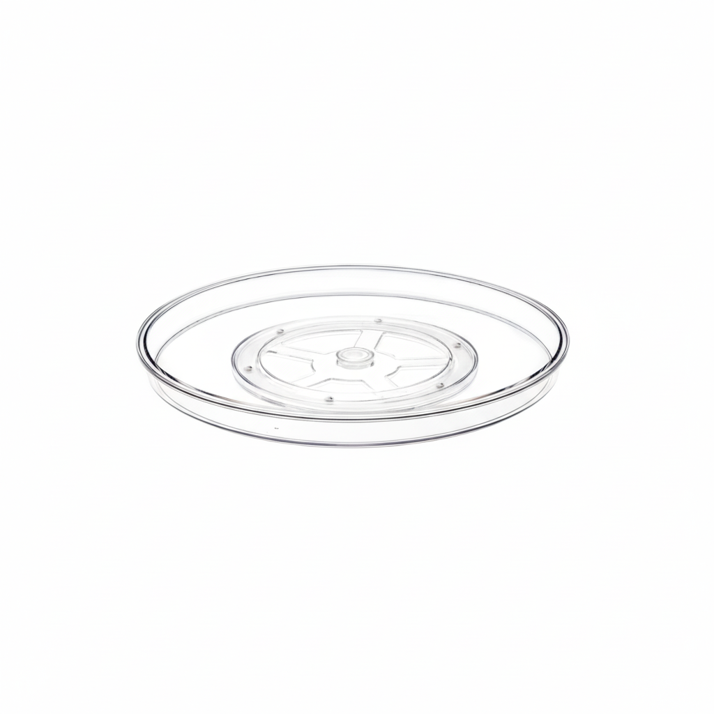 Clear Lazy Susan Turntable Rotates 360°