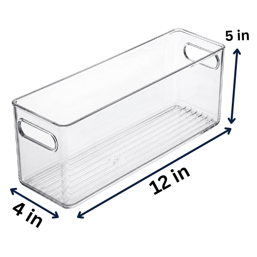 Clear Fridge and Pantry Storage Bins