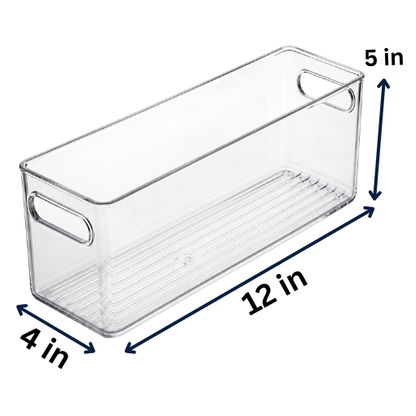 Clear Fridge and Pantry Storage Bins