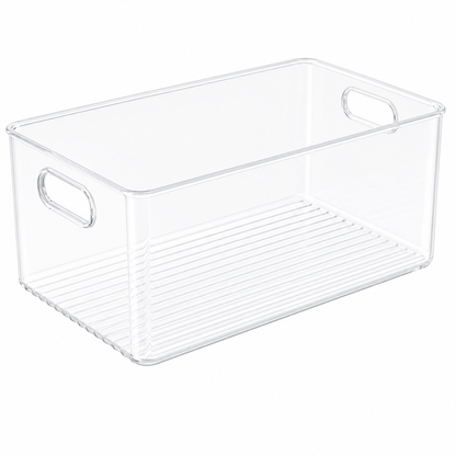 Clear Fridge and Pantry Storage Bins