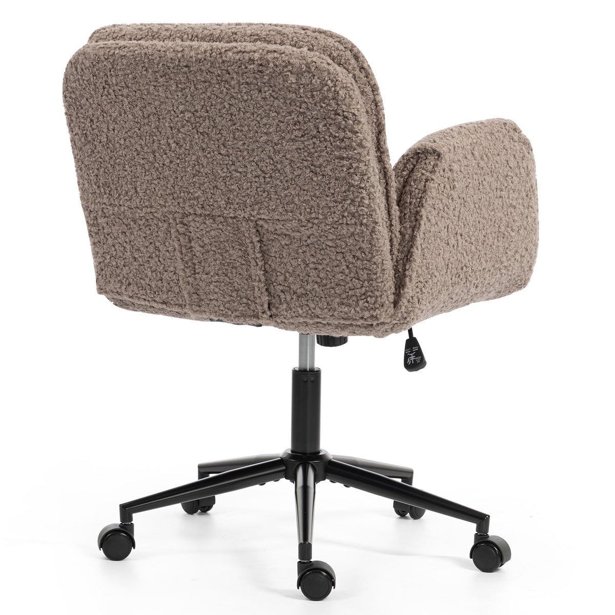 Criss Cross Swivel Desk Chair With Adjustable Armrests &amp; Wheels For Home Office