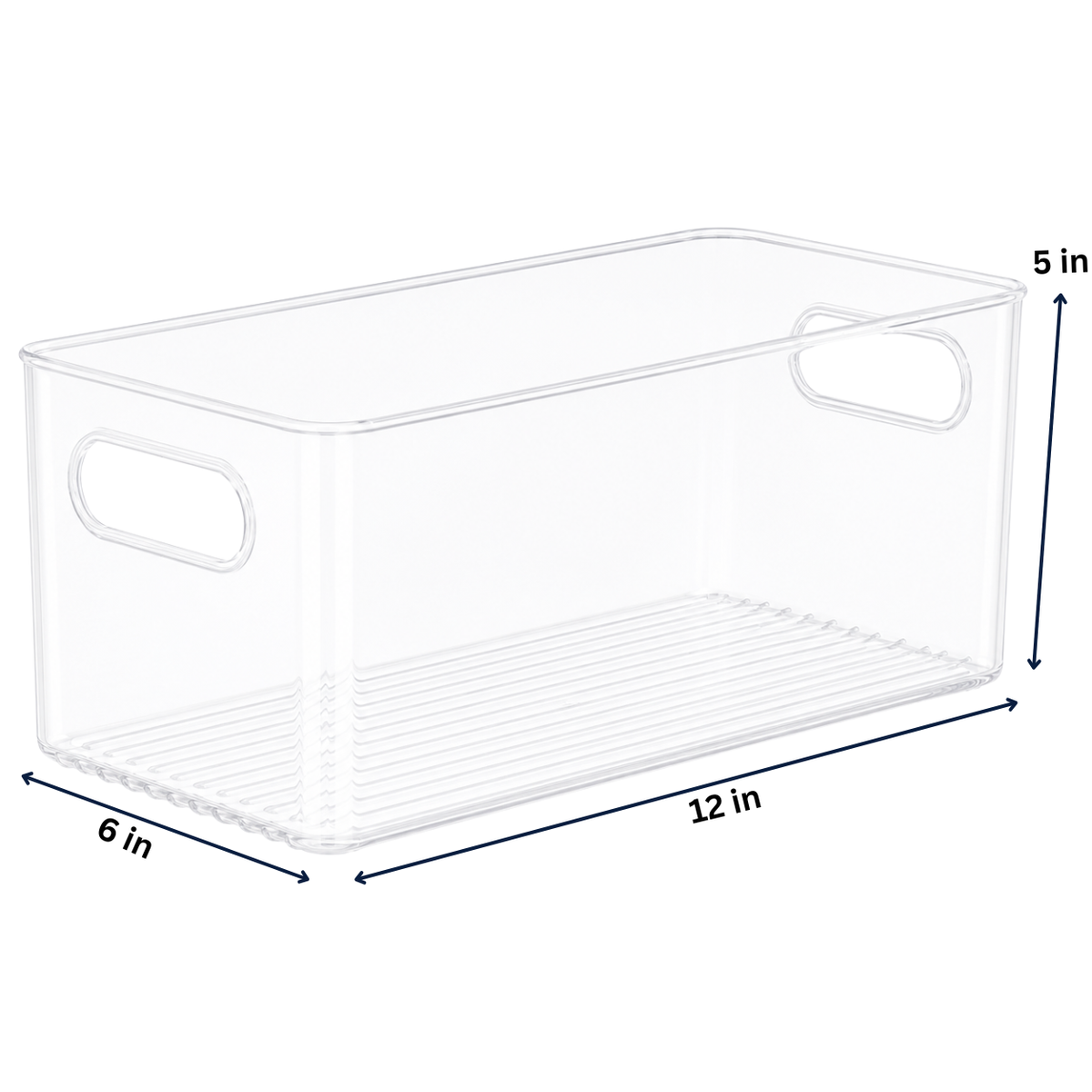 Clear Fridge and Pantry Storage Bins