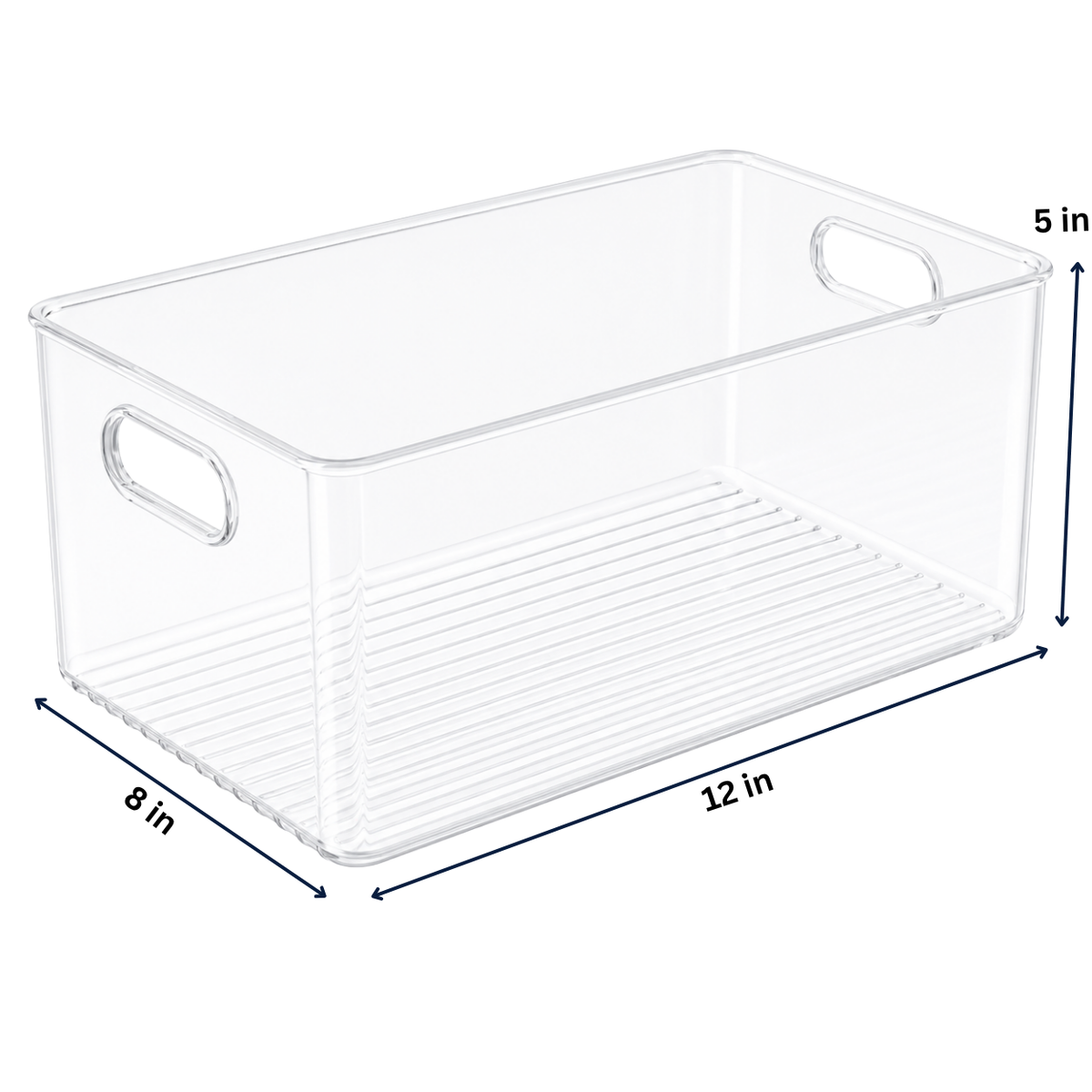 Clear Fridge and Pantry Storage Bins