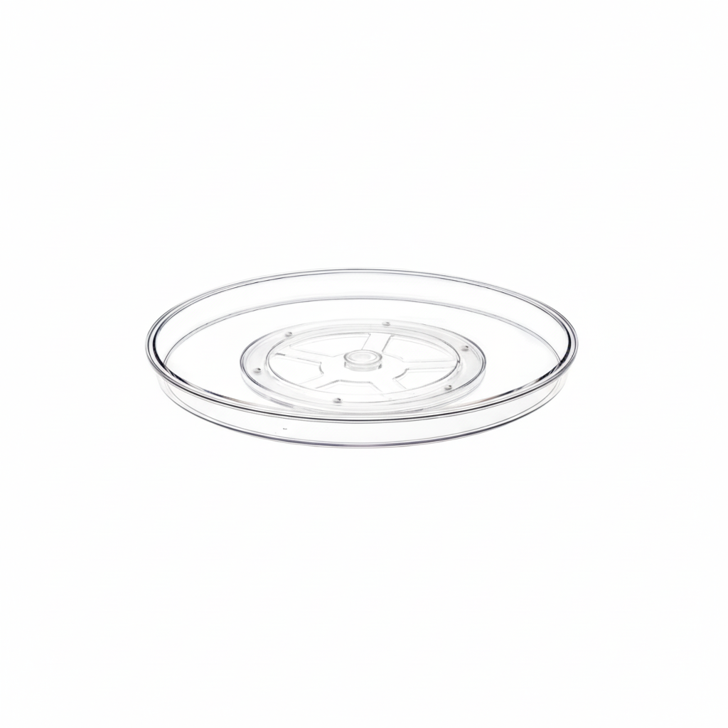 Clear Lazy Susan Turntable Rotates 360°