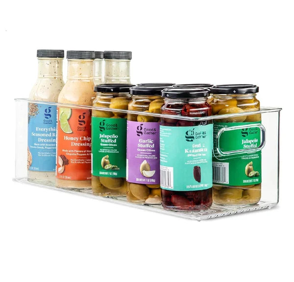 Clear Fridge and Pantry Storage Bins
