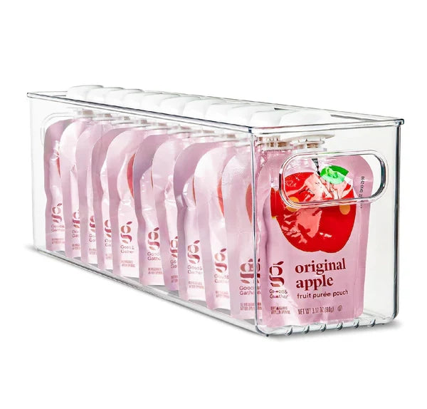 Clear Fridge and Pantry Storage Bins
