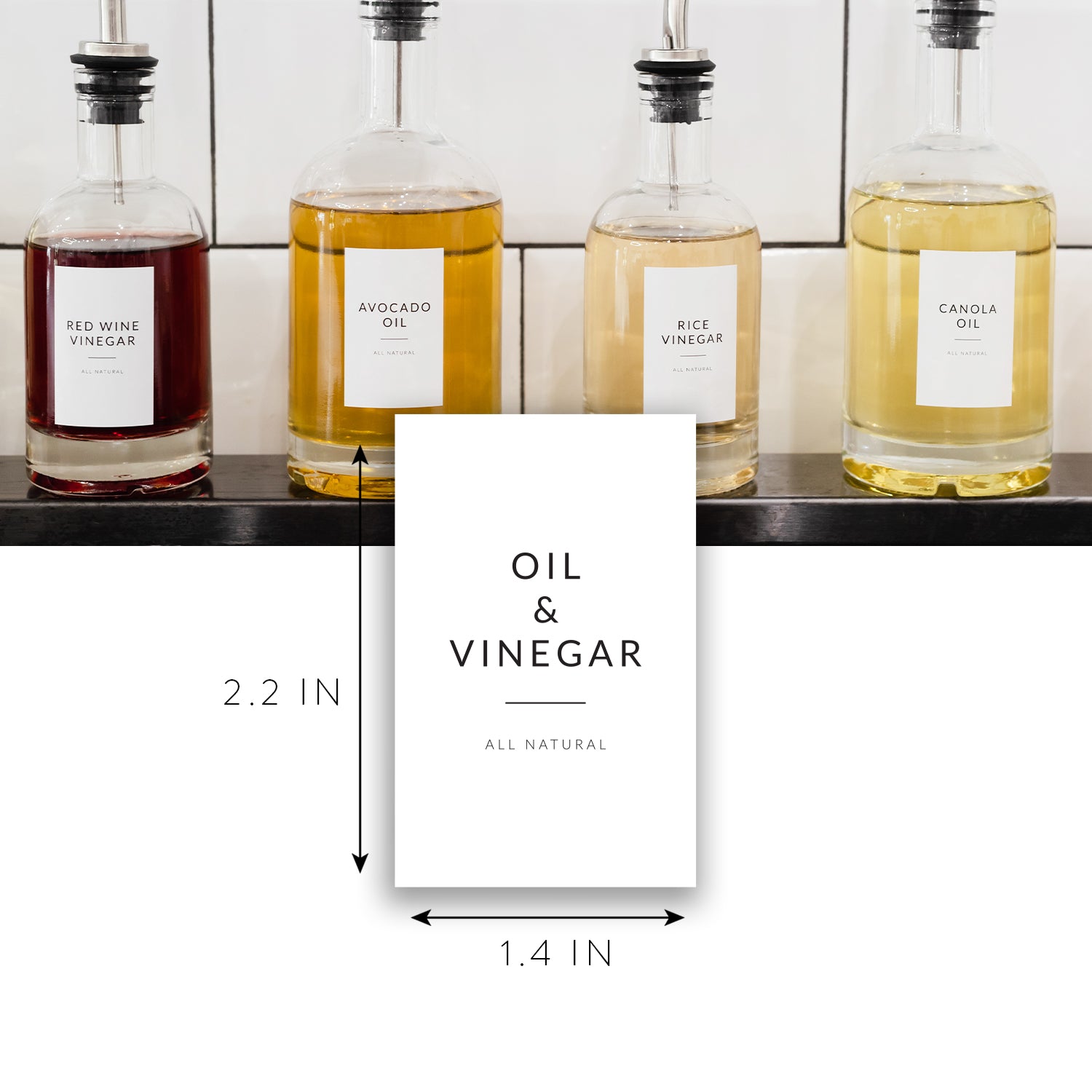 Minimalist Oil Labels