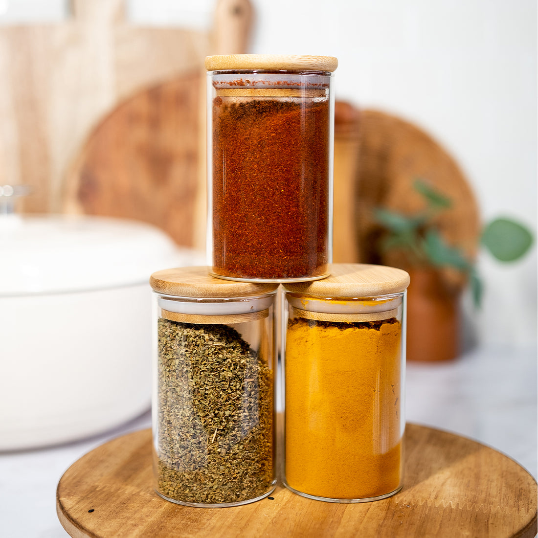 Bamboo Spice Jars Savvy Sorted