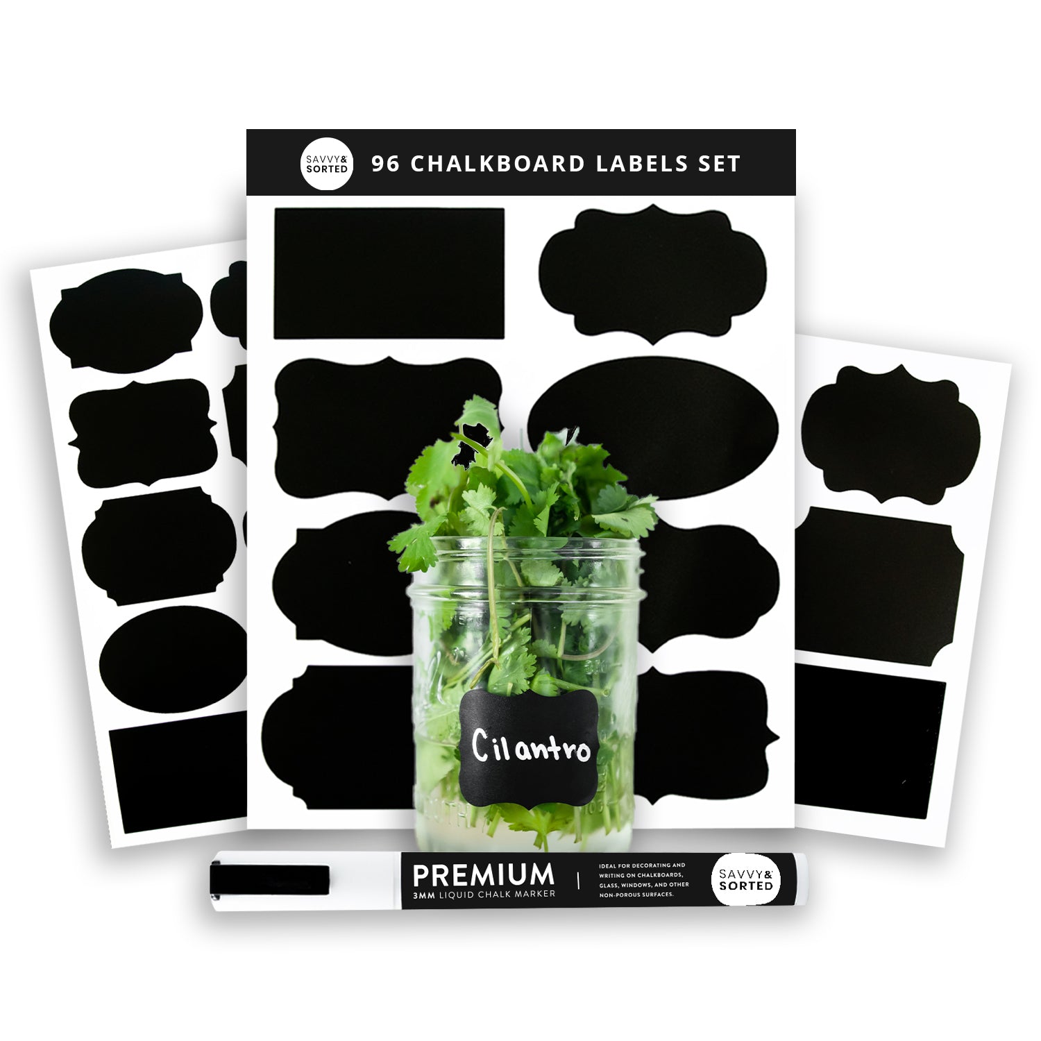 Chalkboard Labels with Chalk Marker Set